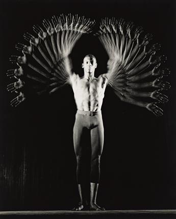 HAROLD EDGERTON (1903-1990) A selection of 3 athletic photographs. 1940-60; printed circa 1980.